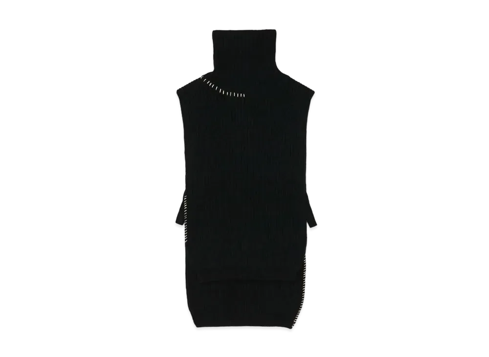 Yohji Yamamoto Y's SMOOTH LAMB LADDAER STITCH WEARABLE "Black"