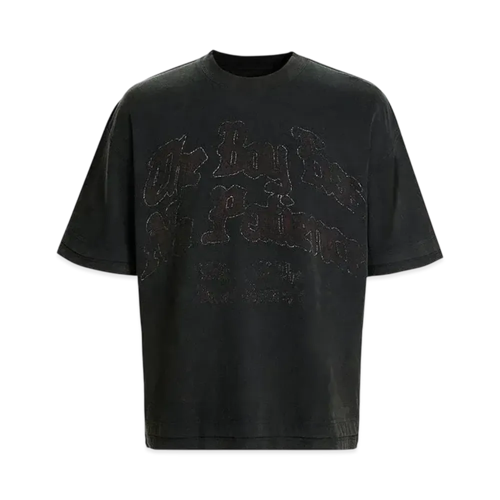 The Boy Has No Patience Eclipse Of The Blood Moon Letter Washed S/S Tee "Black"