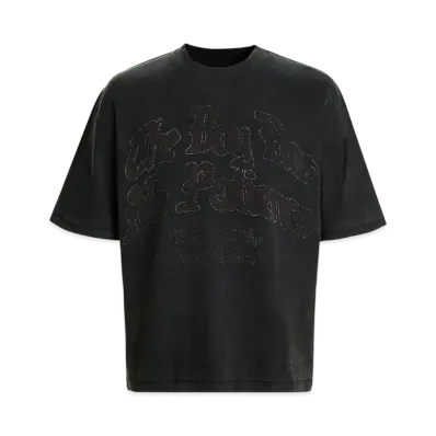 The Boy Has No Patience Eclipse Of The Blood Moon Letter Washed S/S Tee "Black"