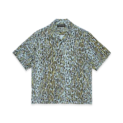 WACKO MARIA Leopard Hawaiian Shirt "Light Blue"