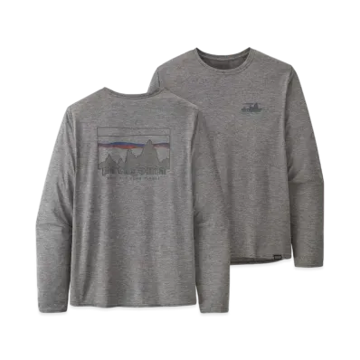 Patagonia Men's Longsleep Cap Cool Daily Graphic Shirt "Grey"