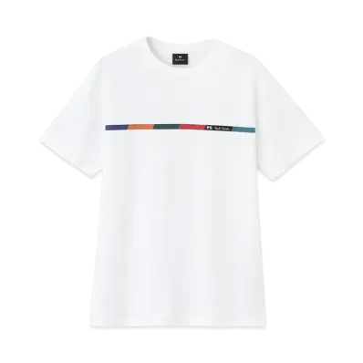 Paul Smith Sports Stripe Bar Tee "White"