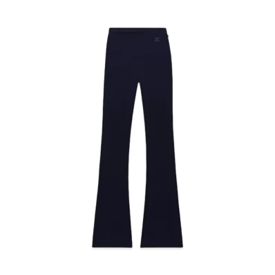 Courreges Reedition Rib Knit Pants "Navy"
