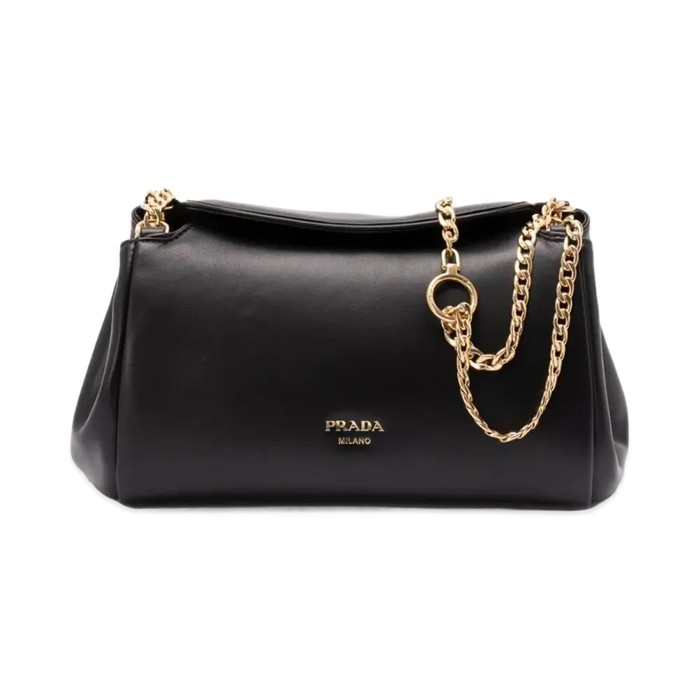 PRADA Women's Nappa Shoulder Bag "Black"