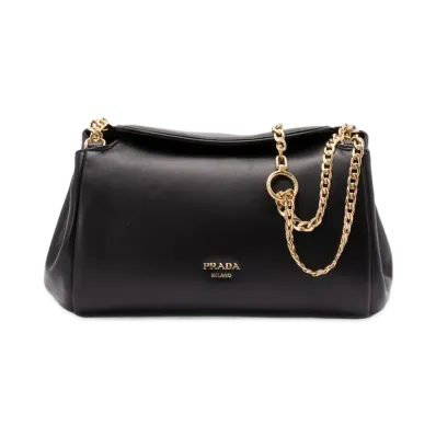 PRADA Women's Nappa Shoulder Bag "Black"