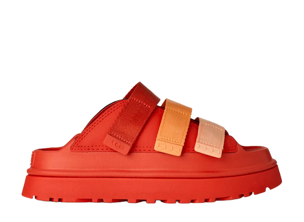 UGG Women's GoldenGlow Slide "Red Pepper Multi"