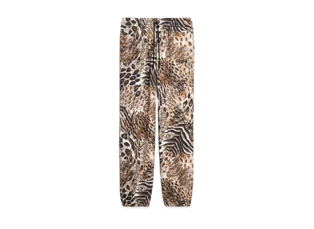 CELINE Embroidery Jogpan Pants / Cotton Fleece "Leopard"