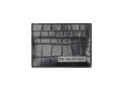 BALENCIAGA Plate Card Holder "Black"