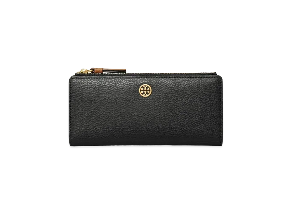 Tory Burch Walker Zip Slim Wallet "Black"