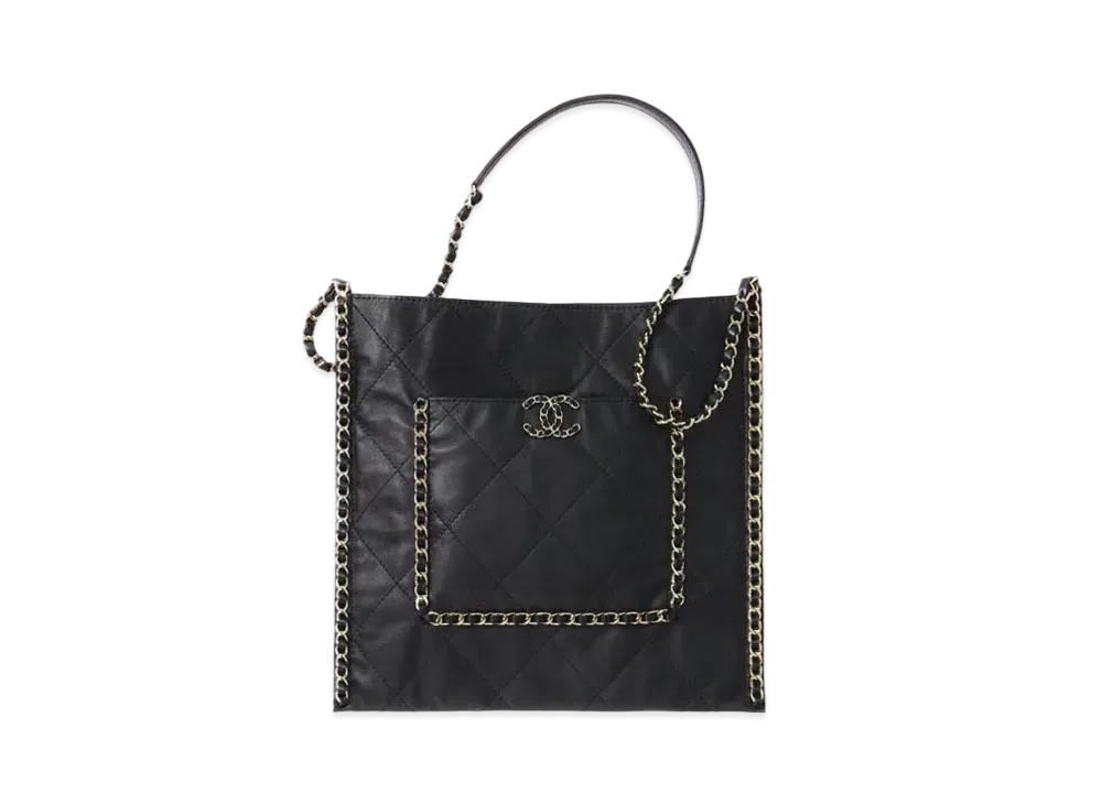 CHANEL Shopping Bag Calfskin "Black"