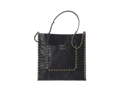 CHANEL Shopping Bag Calfskin "Black"