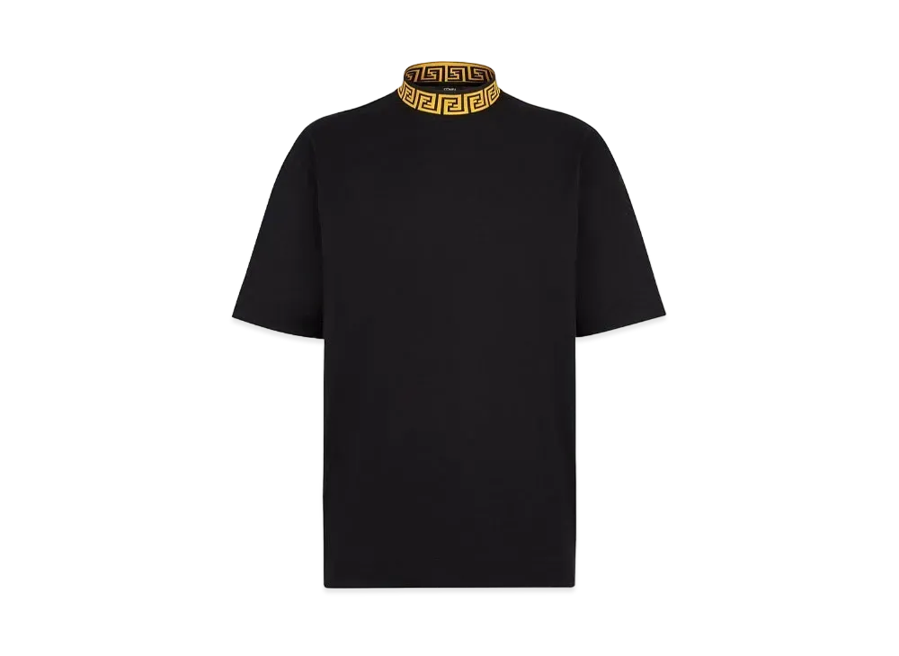 FENDI x Versace Fendace Black Jersey T-Shirt "Black"