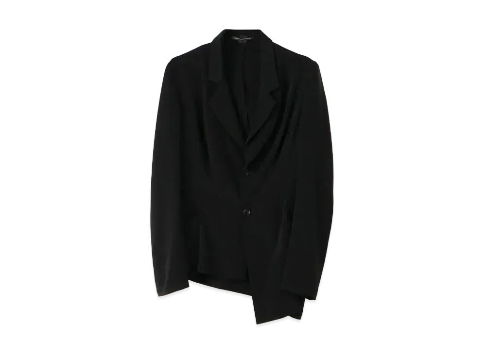 Yohji Yamamoto Y's DECYNE ASYMMETRICAL DART JACKET "Black"