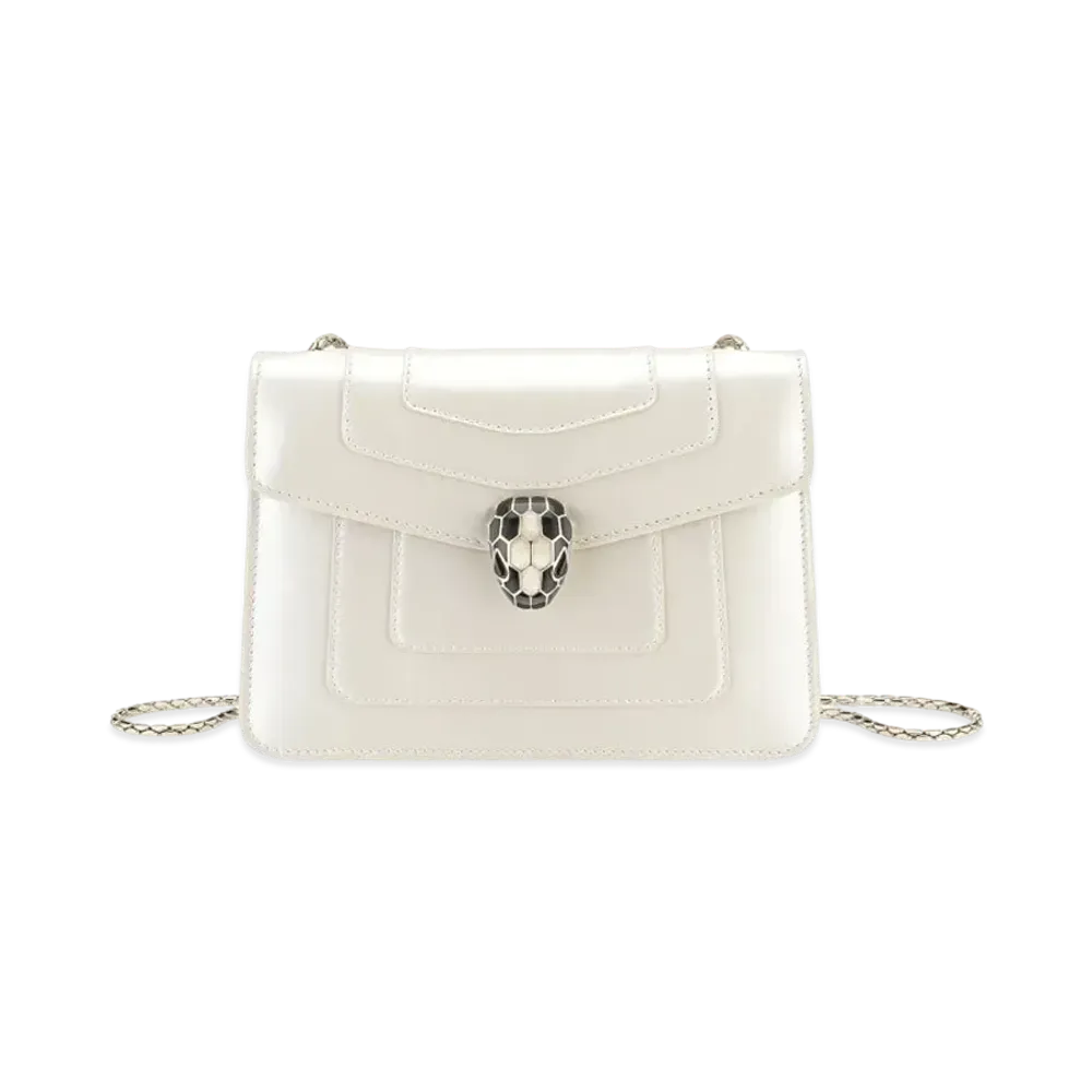 BVLGARI Serpenti Forever Crossbody Bag "White"
