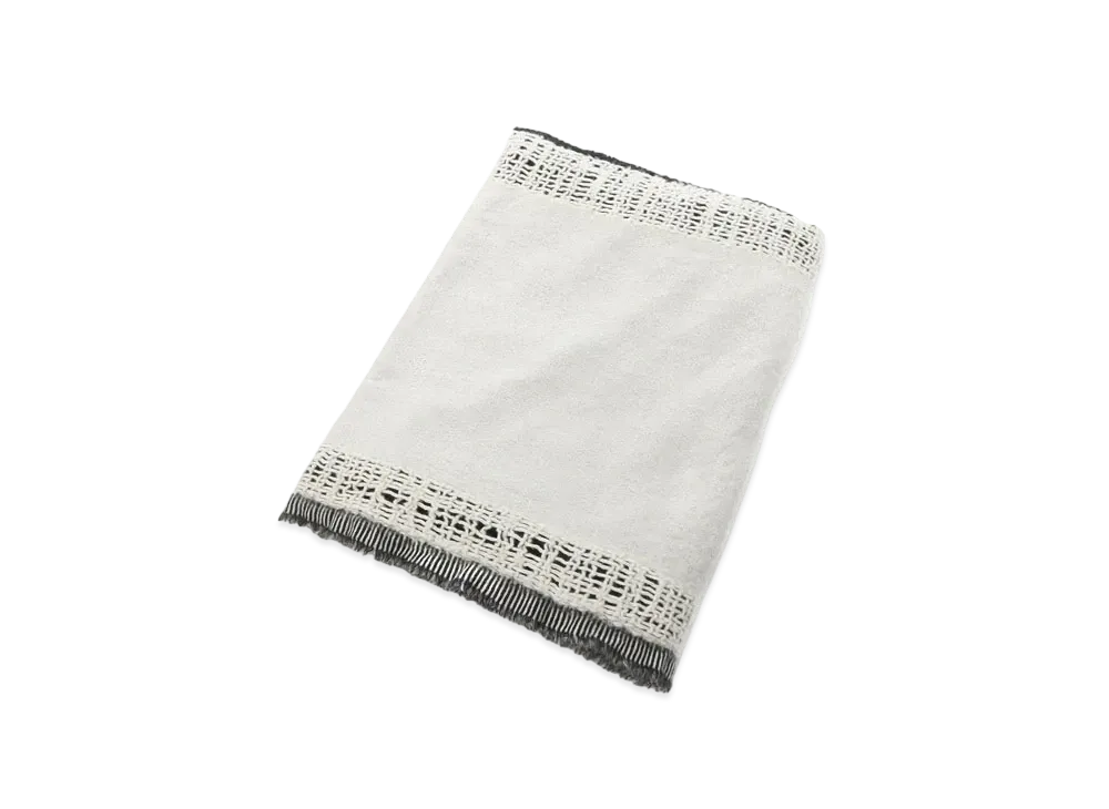 Yohji Yamamoto Y's WOOL SHRINKAGE BLANKET "Black"