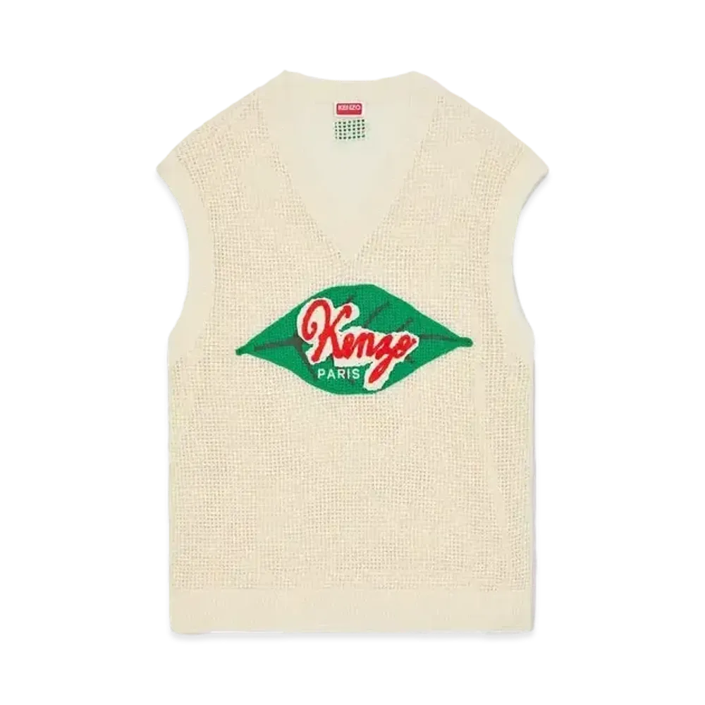 KENZO 'FRUIT STICKERS' Waist Coat "Off White"