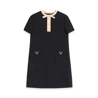 Valentino Women's Wool And Silk Blend Dress "Black"