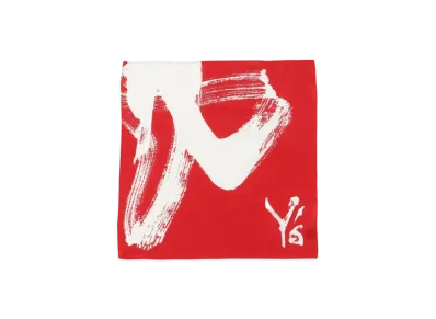 Yohji Yamamoto Y's CALLIGRAPHY PRINT HANDKERCHIEF "Red"
