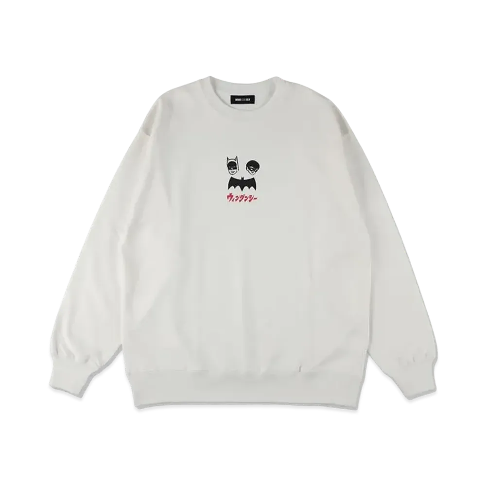 WIND AND SEA x BATMAN Batmanga Crewneck Sweatshirt "Off_White"