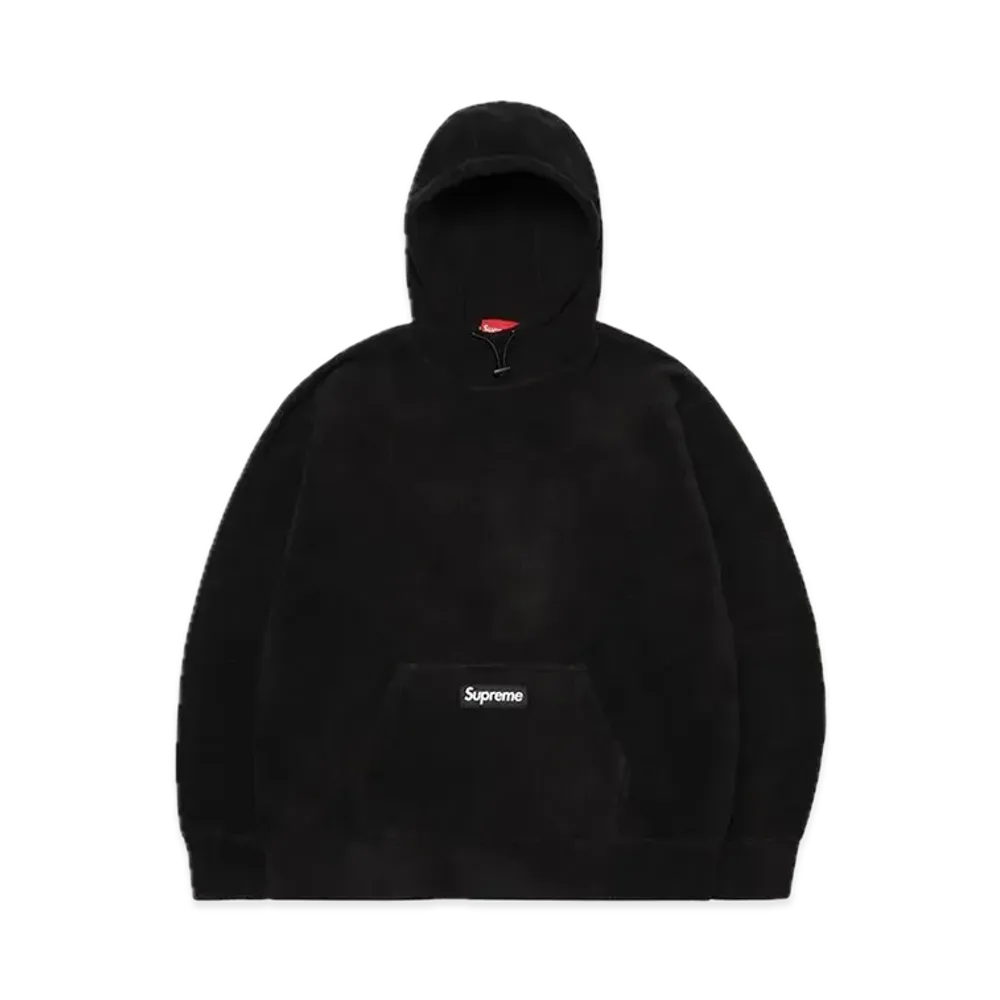 Supreme Polartec Hooded Sweatshirt "Black"