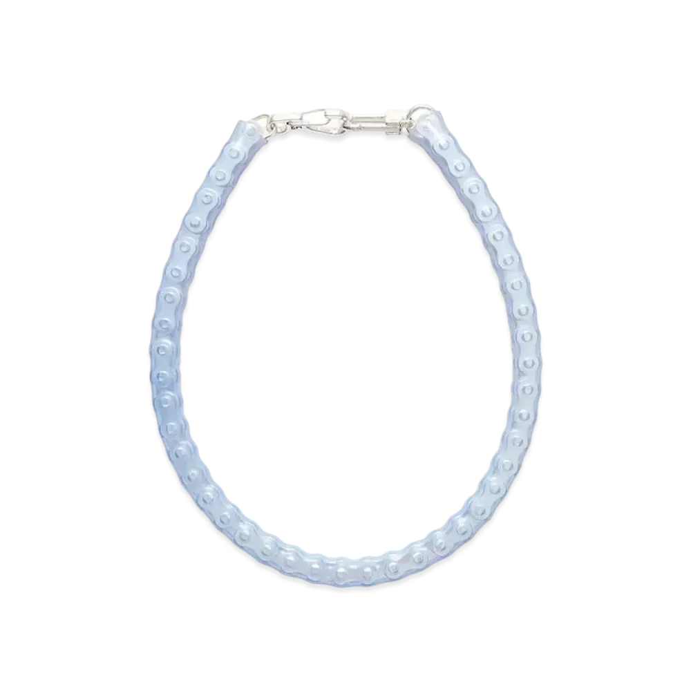HERON PRESTON x H&M H2 Bike Chain Inspired Necklace "Light Blue"