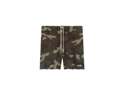 CELINE Celine Embroidery Short Pants / Print Cotton "Khaki"