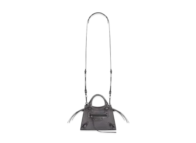 BALENCIAGA Women's Neo Classic Mini Top Handle Bag "Silver"