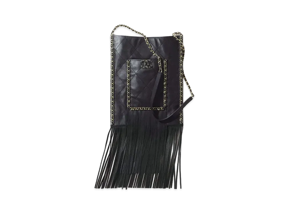CHANEL Small Shopping Bag Calfskin "Black"