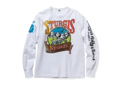 THE REAL McCOY'S BUCO L/S TEE / STURGIS "White"