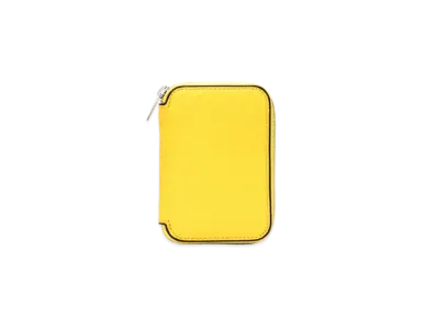 Valextra Zip Around Card Folder "Yellow"