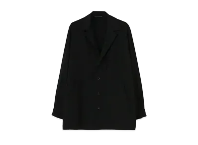 Yohji Yamamoto Y's DECYNE DOUBLE PIPING POCKET WORK JACKET "Black"