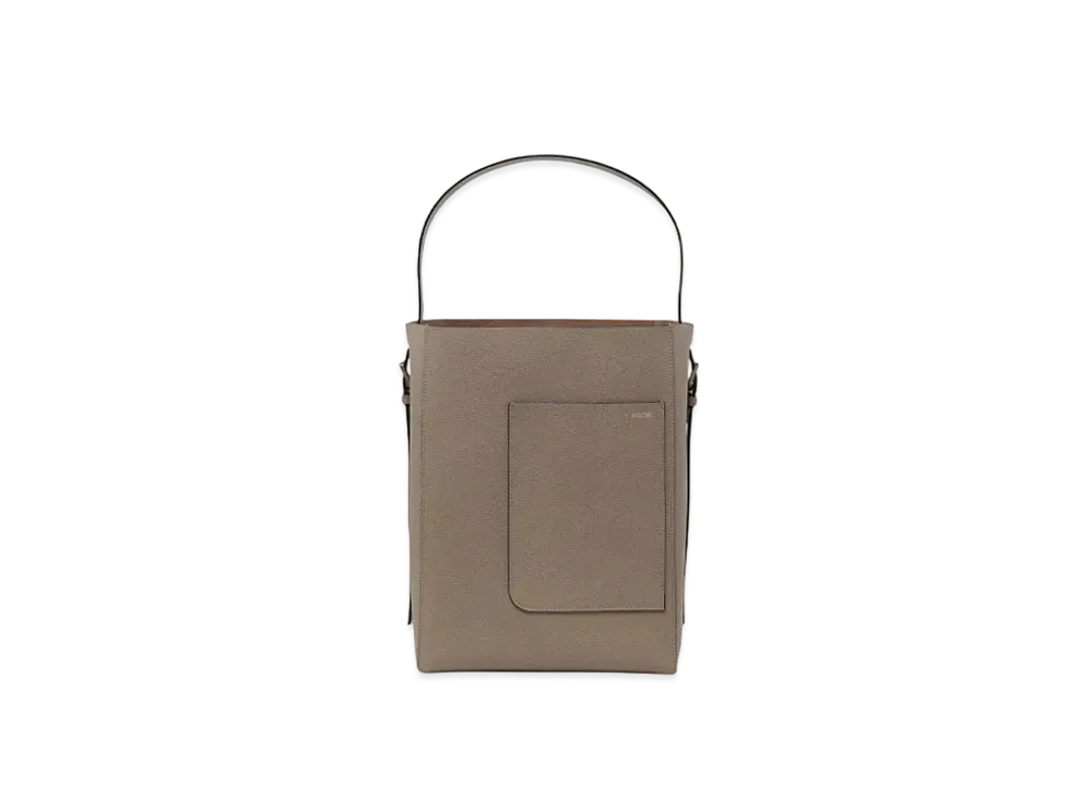 Valextra Bucket Medium Bag "Oyster Gray"