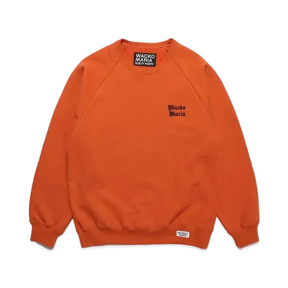WACKO MARIA Heavy Weight Sweat Shirt "Orange"