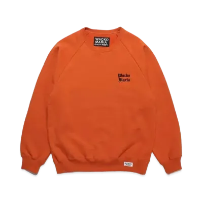 WACKO MARIA Heavy Weight Sweat Shirt "Orange"
