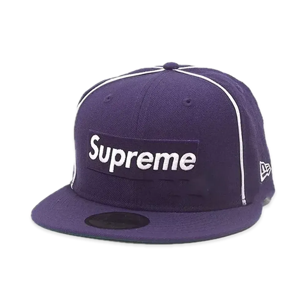 Supreme Box Logo Piping New Era "Purple"