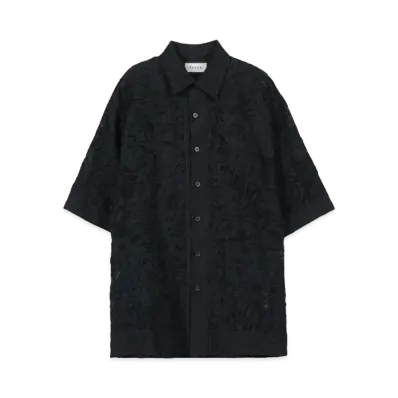 TAAKK CUT JACQUARD SHIRT "BLACK"