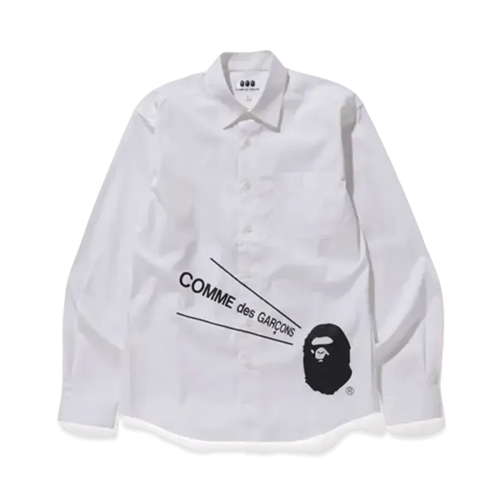 A BATHING APE / COMME des GARCONS SHIRT "White"