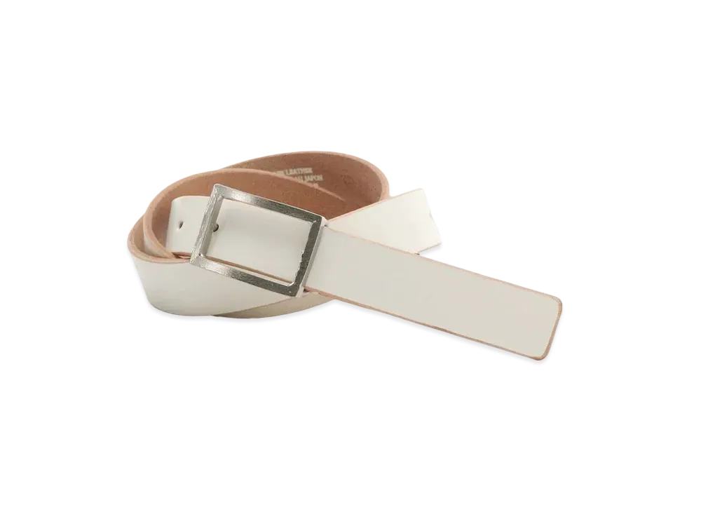 Yohji Yamamoto Y's BELT NUME LEATHER 24MM SHARP BUCKLE BELT "Beige"