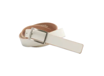 Yohji Yamamoto Y's BELT NUME LEATHER 24MM SHARP BUCKLE BELT "Beige"