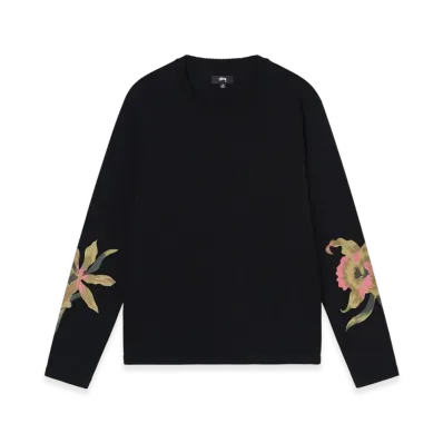 Stussy Orchid Sweater "Black"