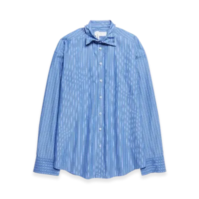 H&M x Glenn Martens Wirebone Poplin Shirt "Blue"
