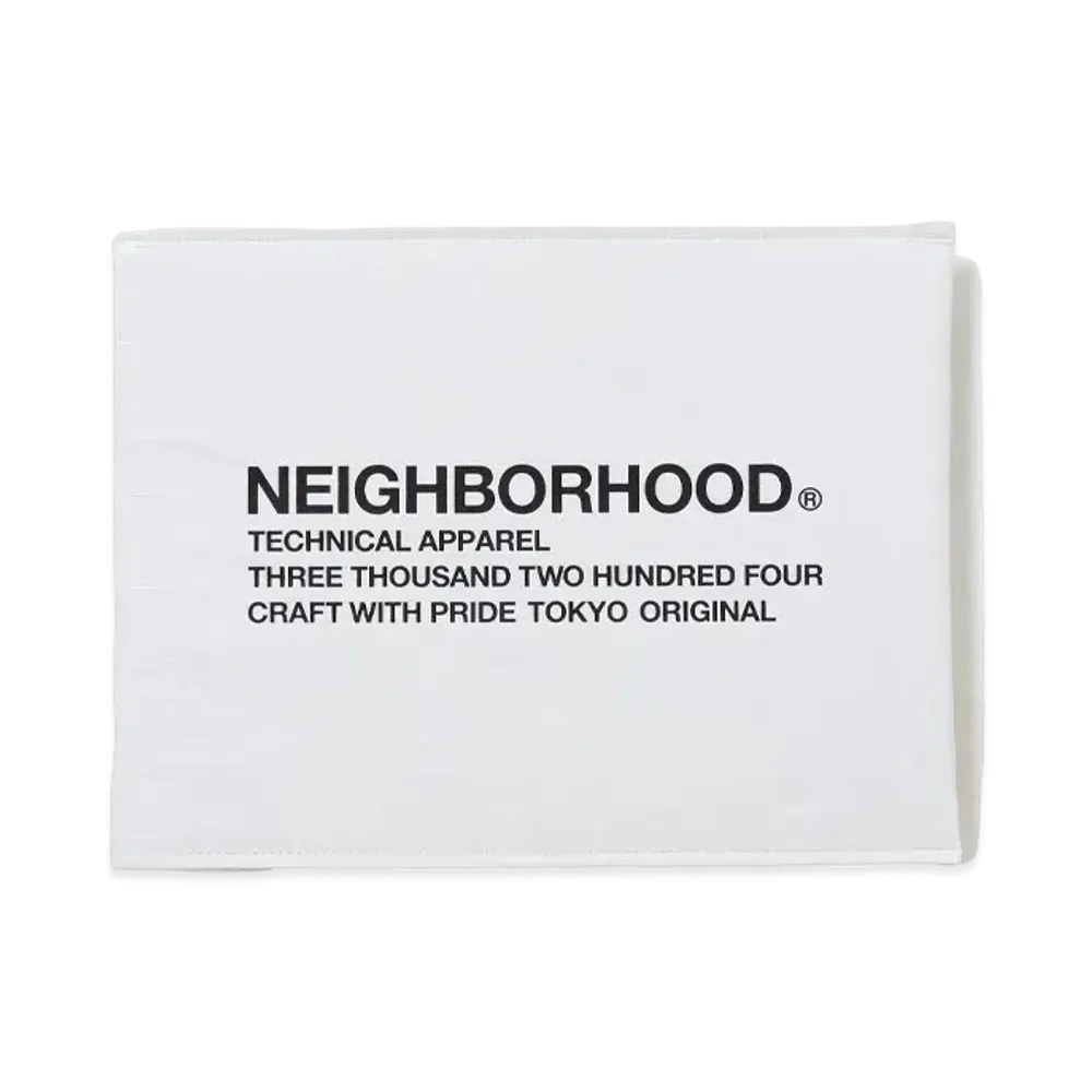 NEIGHBORHOOD Logo Document Case "White"