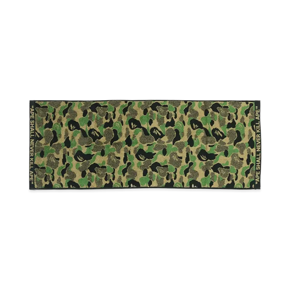A BATHING APE ABC Camo Compact Bath Towel "Green"