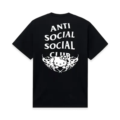ANTI SOCIAL SOCIAL CLUB x Hello Kitty Metal Tee "Black"