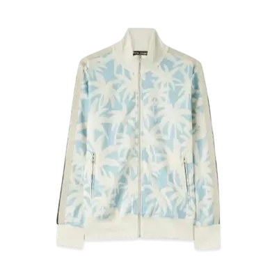 PALM ANGELS Palms Allover Track Jacket "Light Blue"