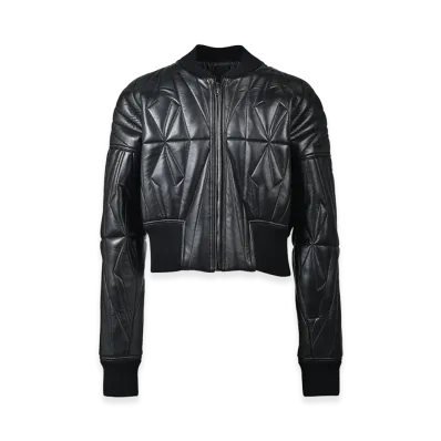 MONCLER x Rick Owens Geocamo Cropped Jacket "Black"