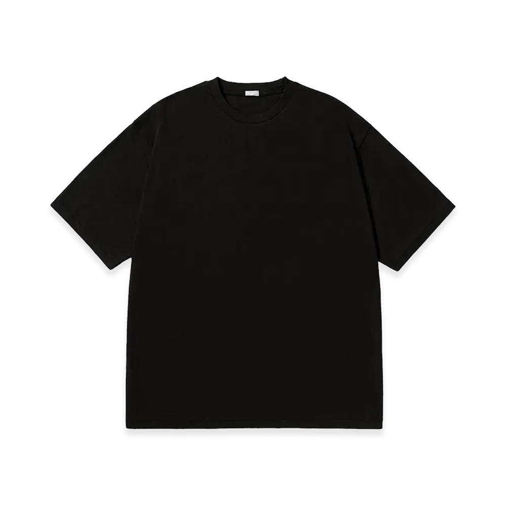 A.PRESSE Cashmere Blend Short Sleeve T-Shirt "Black"