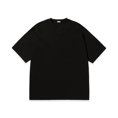 A.PRESSE Cashmere Blend Short Sleeve T-Shirt "Black"