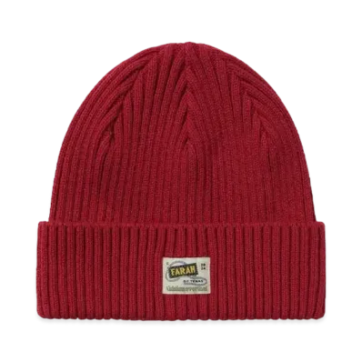 thisisneverthat x FARAH Ribbed Beanie "Cherry"