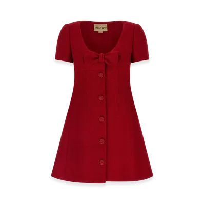 Valentino Garavani Women's Bow Dress "Red"